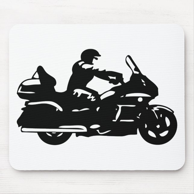 biker motorcycle moto goldwing mouse pad (Front)
