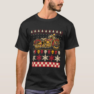 Biker Motorcycle Rider Style Ugly Sweater For Chri
