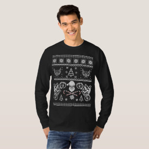Biker Motorcycle Ugly Christmas T-Shirt