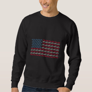 Biker Motorcycles America Flag 4th Of July Sweatshirt