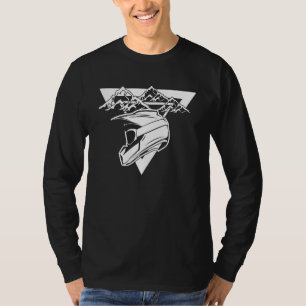 Biker Racer Motorcycle Mountain Motorcross Motor R T-Shirt