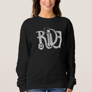 Biker Riding A Motorcycle Aesthetic Wheel Helmet Sweatshirt