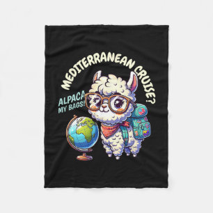 Biker Santa 67 Crew Funny Christmas Leather Jacket Fleece Blanket