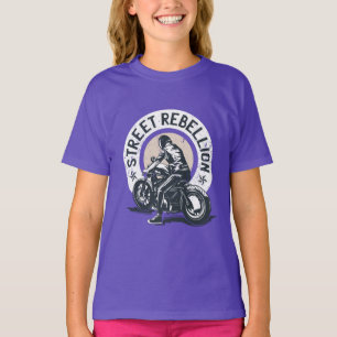 Biker Scorcher on a Motorcycle T-Shirt