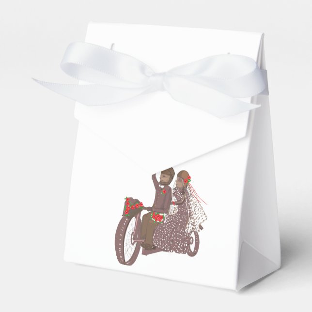 Biker Wedding Favour Boxes (Front Side)