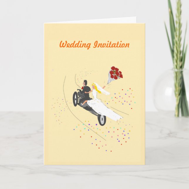 Biker Wedding Invitation (Front)