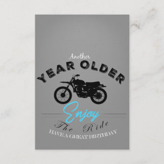 Biker year older card