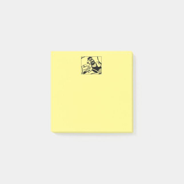 Biker yellow note pads (Front)