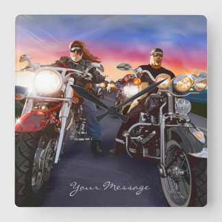 Bikers 1 Clock