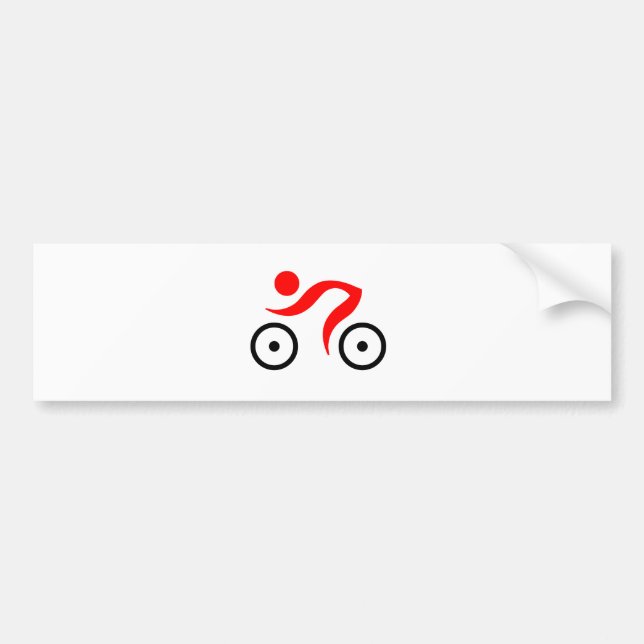 Bikers cool and unique design bumper sticker (Front)