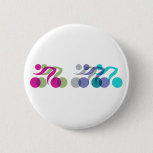 Bikers cool logo 6 cm round badge