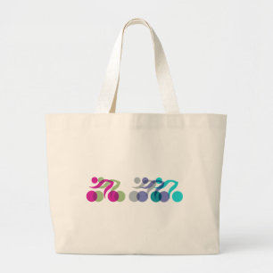 Bikers cool logo large tote bag