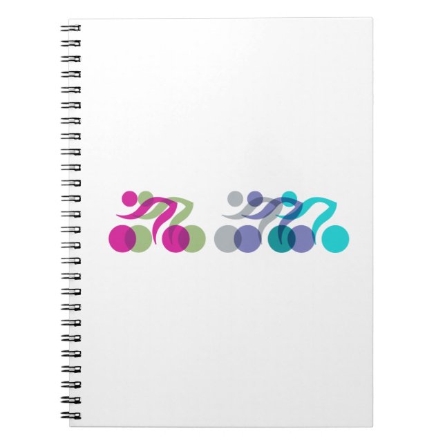 Bikers cool logo spiral notebook (Front)