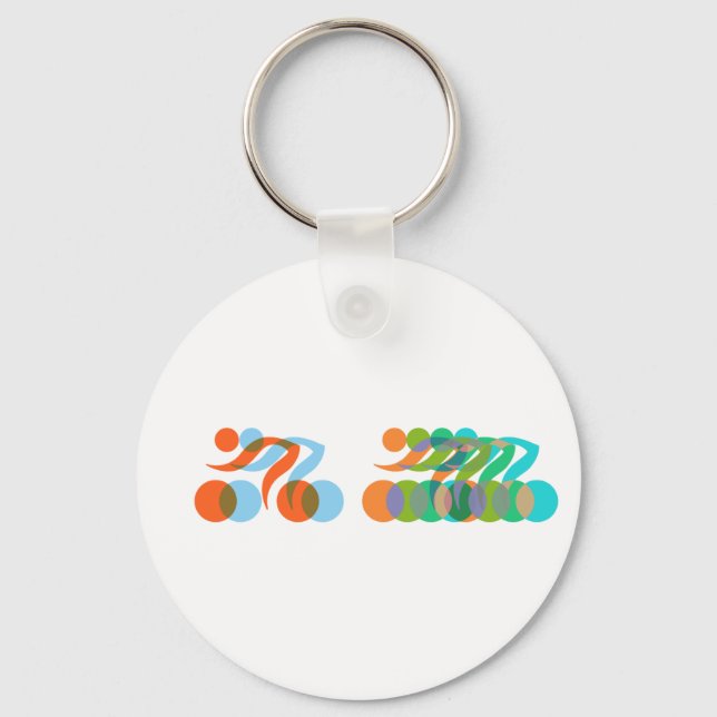 Bikers, Cyclers Freaks Key Ring (Front)