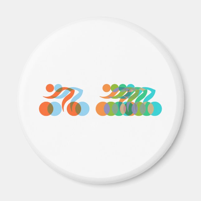 Bikers, Cyclers Freaks Magnet (Front)