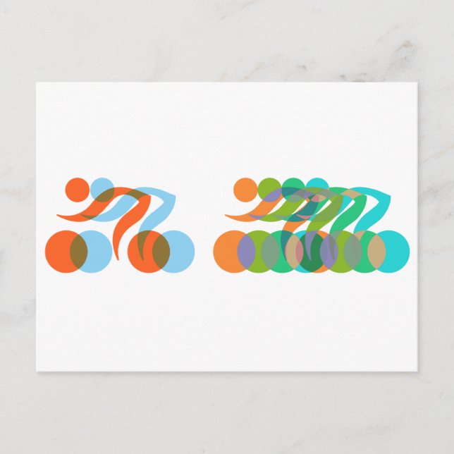 Bikers, Cyclers Freaks Postcard (Front)