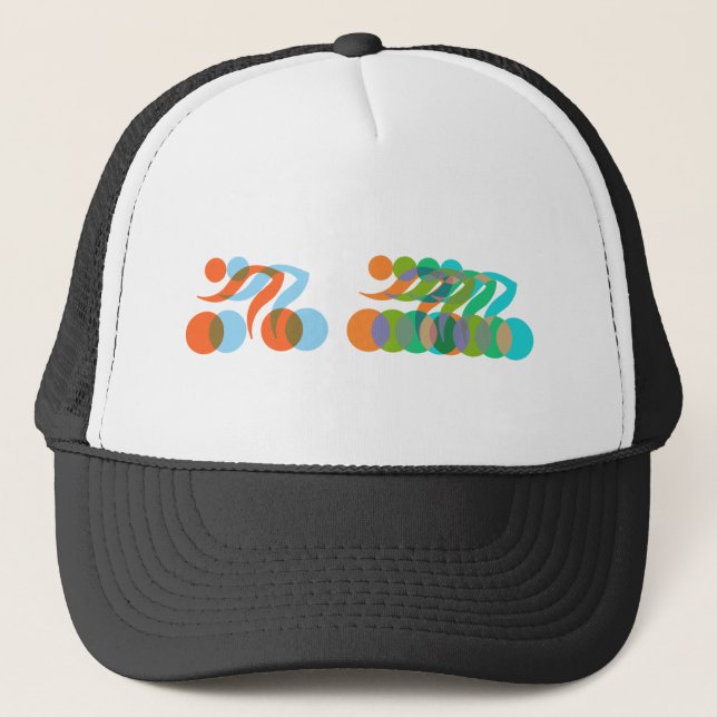 Bikers, Cyclers Freaks Trucker Hat (Front)
