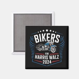 Bikers For Harris Walz 2024 Harris Waltz 2024 Magnet