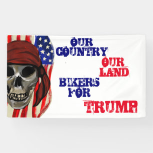 BIKERS FOR TRUMP BANNER