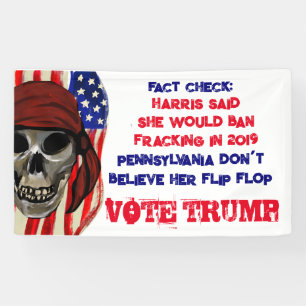 BIKERS FOR TRUMP BANNER