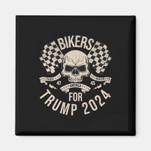 Bikers For Trump Take America Back Election 2024  Magnet
