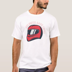 Biker's Lifesaver: Helmet Pride T-Shirt