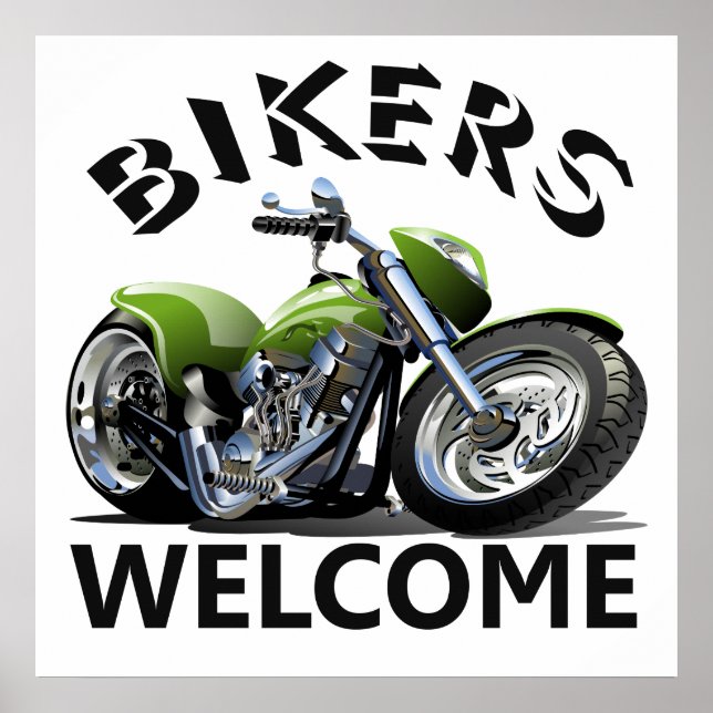 Bikers Welcome Sign (Front)