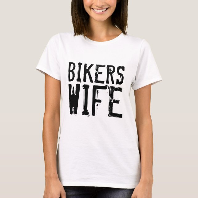 BIKERS WIFE t-shirts (Front)