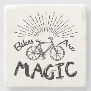 Bikes Are Magic Stone Coaster