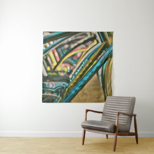 Bikes artwork tapestry