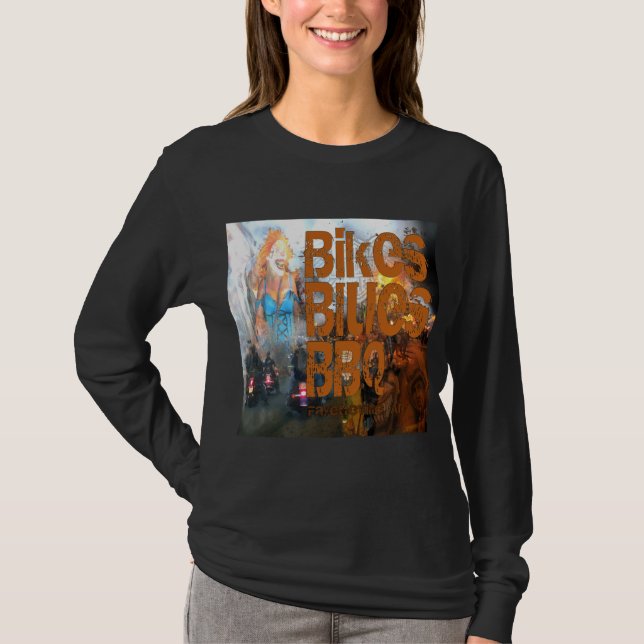 Bikes,Blues & BBQ tees (Front)