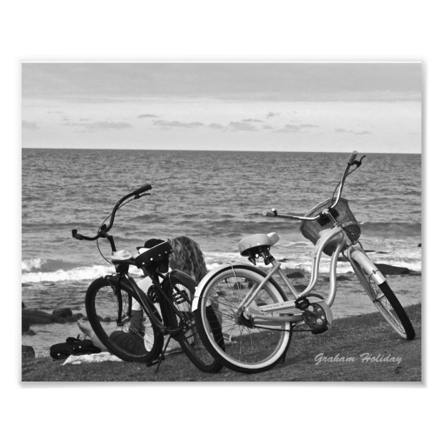 Bikes by the Sea Photo Print (Front)