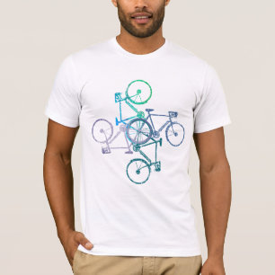 Bikes Cycling Biking Cool White T-Shirt