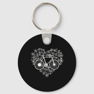 Bikes Heart Cute Mtb Road Race Riding Lover Funny  Key Ring