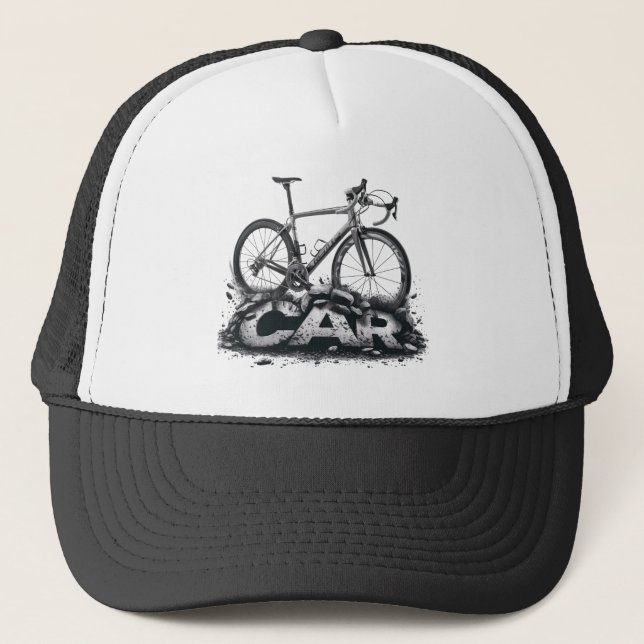 Bikes Over Cars Trucker Hat (Front)