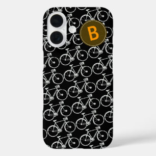 bikes+pattern personalised iPhone 16 case