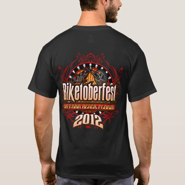 Biketoberfest Daytona 2012 a T-Shirt (Back)