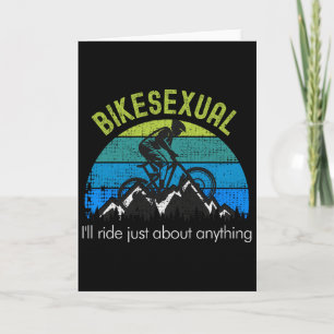Bikeual Funny Mountain Bike Cycling Card