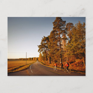 Biking 3 postcard