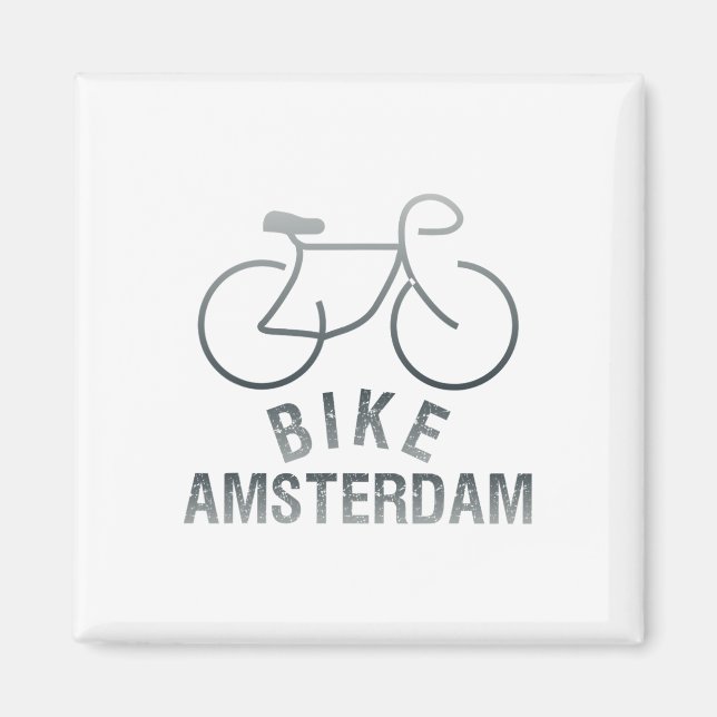 Biking Amsterdam Netherlands Graphic _1  Magnet (Front)