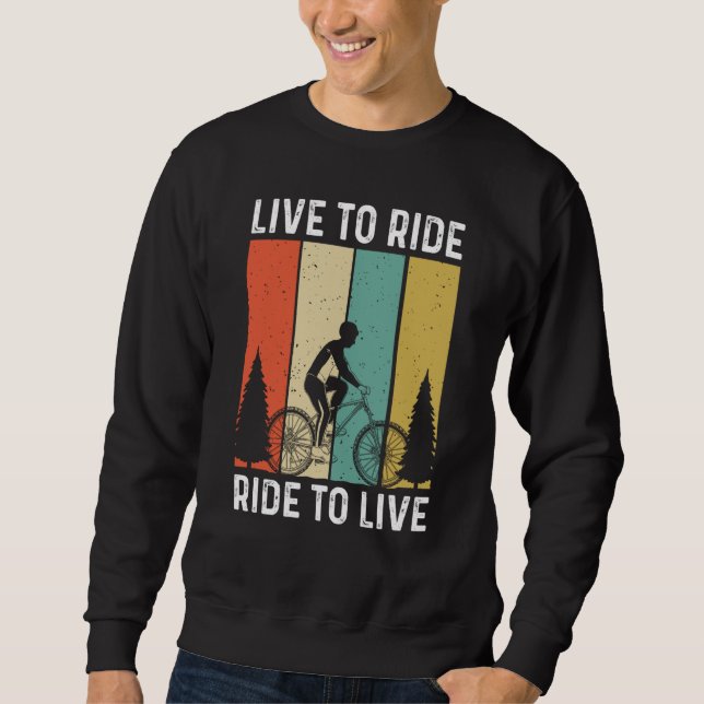 Biking and Cycling  100 Sweatshirt (Front)