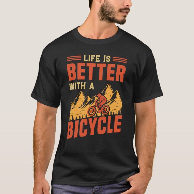 Biking and Cycling  69 T-Shirt (Front)