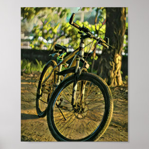 Biking Artwork Poster
