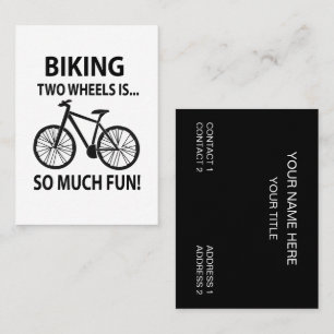 Biking Bicycle Cycling Cyclist Biking Business Card