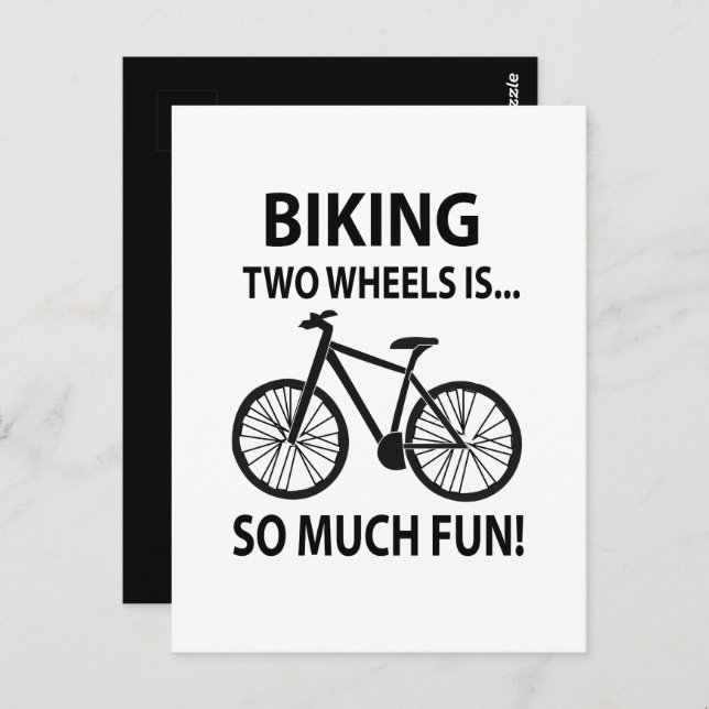 Biking Bicycle Cycling Cyclist Biking Postcard (Front/Back)