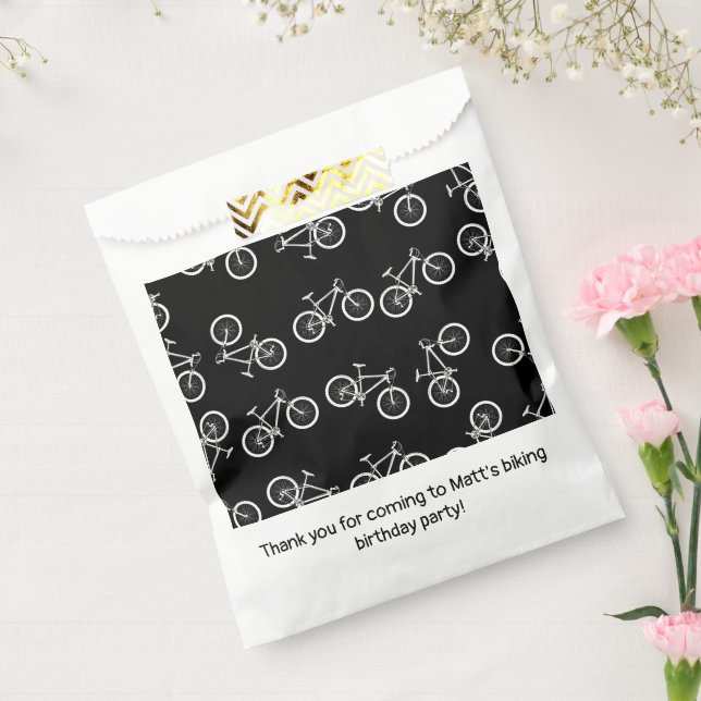 Biking Birthday Party Black Favour Bags (Sealed)