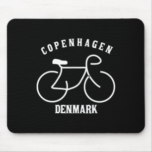 Biking Copenhagen Denmark Graphic Mouse Pad