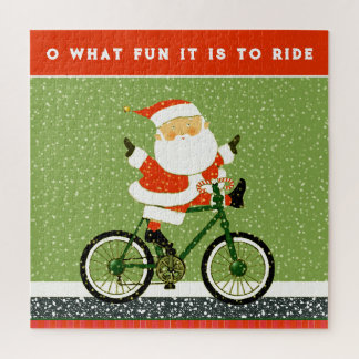 Biking Cycling Holiday Gift Jigsaw Puzzle