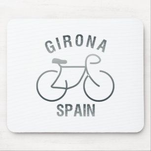Biking Girona Spain Graphic  Mouse Pad