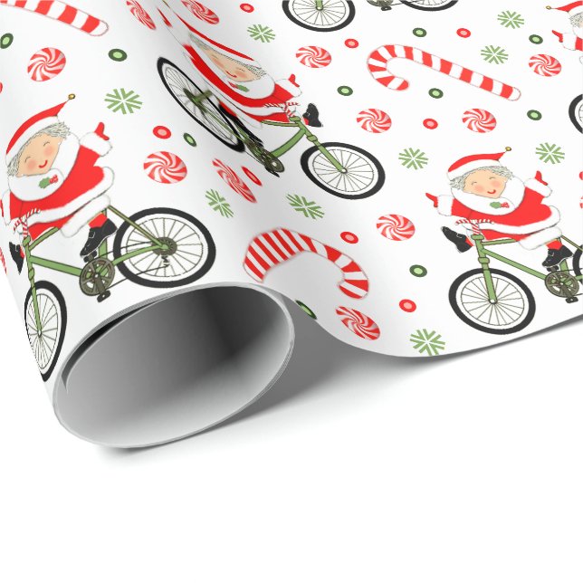 Biking Holiday Gift Wrapping Paper (Roll Corner)